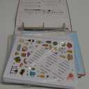 Lanpn Recipe Binder - 8.5x11, Waterproof, 60 Sleeves, 8 Dividers, 116 Family Recipes, Labels & Stickers, Green
