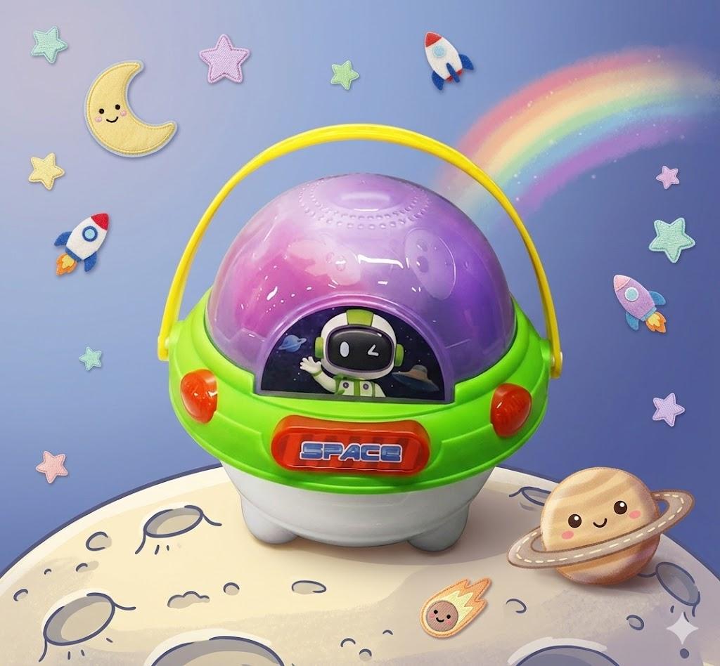 Space Beach Bucket For Kids With Sand Molding Toys