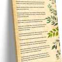 Desiderata Poem Framed Wall Art Motivational Poster Book Quotes Wall Art Retro Canvas Inspirational Picture Decorations Framed (16x24 inch)