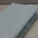 MIULEE Sea Green Linen Curtains 90 Inch Long for Bedroom Living Room, Soft Thick Linen Textured Window Drapes Semi Sheer Light Filtering Back Tab Rod Pocket Burlap Look Aqua Decor, 2 Panels