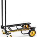 Rock-N-Roller R2RT (Micro) 8-in-1 Folding Multi-Cart/Hand Truck/Dolly/Platform Cart/26" to 39" Telescoping Frame/350 lbs. Load Capacity, Black