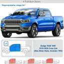 ZAZCQIL in-Channel Rain Guards for Ford F150 2021-2025 SuperCrew,Extra Durable Vent Deflector,F-150 Raptor Crew Cab Window Deflectors Vent Visor