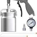 InoKraft Undercoating Spray Gun With Suction Feed Cup, 360 & Straight Spray Hoses, For Truck Bed Liner Coating, Rubberized Undercoat, Rust Proofing