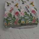 100PCS Spring Summer Hummingbird Paper Napkins 3 Ply Geranium Flower Bird Disposable Hand Towels for Bathroom,Monstera Guest Napkins Decorative Dinner Hand Napkin for Summer Party Weddings Birthdays