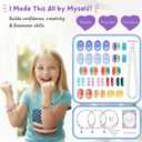 Charm Bracelet Making Kit & Unicorn/Mermaid Girl Toy- ideal Crafts for Ages 8-12 Girls who Inspire Imagination and Create Magic with Art Set and Jewelry Making Kit