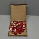 M METERXITY 48-Pack Flower Lapel Pins for Men, Golden Leaf Rose Boutonnieres Pin Groom Boutonnieres for Wedding/Dance/Party, Men Lapel Pins for Suits Satin Flower Corsage [Wine Red]
