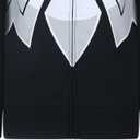 Marvel Venom Boys Zip Up Hooded Sweatshirt for Little Kids to Big Kids (6, Black)
