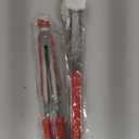 Kitchen Tongs, Premium Stainless Steel, Food-Grade Silicone Tips with Christmas Design, Heat Resistant 500F, 2-Piece Set (9'' and 12'')