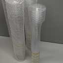 Goodluck 36 Pack 6.5 oz Plastic Clear Champagne Flutes with Gold Rim, Disposable Champagne Toasting Glasses for Wedding, Engagement, Party, Mimosa Bar