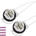 Light Socket Wire Harness Pigtail Repair Kit (2pcs) LED/Standard, Bulbs# 4114,4157,3157,Replaces# 19258649, LS94,645-607,Daytime Running Light Socket,Turn Signal Lamp Socket,Brake Light Socket