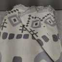 Dfcdcoo Boho Couch Cover for Dogs Throw Couch Cover with Tassel Loveseat Covers Futon Cover L Shaped Cover Washable Chenille Couch Protector (Grey,180 * 150CM)