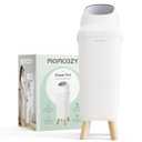 Momcozy Diaper Pail with Patented Triple-Seal Odor Control, Wide Opening, Ergonomic Height, Large Capacity with Viewing Window, Childproof Lock, Fits Standard Trash Bags