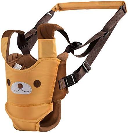 Toddler Baby Walking Harness Assistant Belt Kids Handheld Learning Walk Helper Support Trainer Tool (Adjustable - Yellow, 6-24 Months)