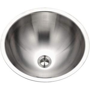 Houzer Opus Stainless Steel Bathroom Sink: 16 Inch Undermount Oval Bowl with Overflow Drain Assembly, Durable & Versatile, Essential for Home & Apartment: CRO-1620-1