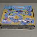 Ocean Race Track Toy Set for Kids - Birthday Gifts for Boys Age 3 4 5 6 7 Years Old, 240+ PCS Flexible Track Set with Vehicles and Shark Head Tunnel, Creative Building Playset