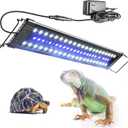 REPTI ZOO UVB Reptile Light with Dimming | 28 inch UVB LED Light Bulb for Reptile | 12W 10.0 UVB Lamp for Bearded Dragon Gecko Chameleon Frog | Reptile Light Bar Fixture with Controller