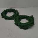 Artificial Christmas Wreath, Green Christmas Wreath，16 Inch Canadian Pine Artificial Christmas Wreath Gifts for Christmas Party Decor, Front Door Wreath, Unlit,(2, Green 16inch)