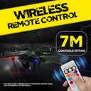 12pcs High Brightness Wireless LED Lights For Car, With Remote Control, 8Colors Multi-Mode LED Strobe Lights Waterproof Anti-Collision Emergency Warning Light, Underglow For ebike Aircraft Motorcycles