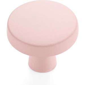 Ravinte 15 Pack Drawer Pulls 1-1/4 Inch Pink Kitchen Cabinet Knobs Solid Round Dresser Handles for Simple Cupboard Hardware