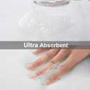 Buganda Memory Foam Bath Mat, 47" x 24", Ultra Soft and Non-Slip Bathroom Rugs, Water Absorbent and Machine Washable Bath Rug Runner for Bathroom, Shower, and Tub, White