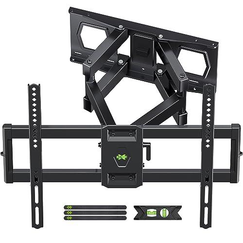 Full Motion TV Wall Mount for Most 37"-84" Flat Screen TV, Swivel or Tilt TV Wall Bracket with Dual Articulating Arms, for 12"-16" Wood Studs, Max VESA 600x400mm, Load 120 lbs by USX MOUNT