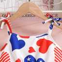 Casual Cami Dress for Girl, Adjustable Short Skirt Sleeveless 8-12 Dresses for Teens School (Red)