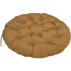 Water Resistant Papasan Cushion, Rocker Chair Pads, Hammock Seating Cushion for Hanging Egg Chair Folding Garden Sofa Patio Garden Swing Chair Brown Round 24"