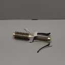 AIMIKE Round Hair Brush, 1 inch Barrel with Boar Bristles, Nano Thermal Ceramic & Ionic Tech, for Blow Drying, Styling, Curling and Shine + 4 Clips (Gold, Unisex, Fine Hair, Short Hair, Anti-Frizz)