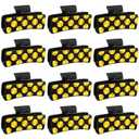 12 Pcs Softball Gifts for Team Rectangle Hair Clips Gifts for Women Softball Hair Accessories for Team Sport Party Favors