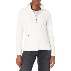 Amazon Essentials Women's Classic-Fit Full-Zip Polar Soft Fleece Jacket (Medium, Ivory)