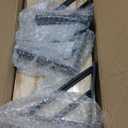 BAYKA Wall Shelves for Bedroom Decor, Floating Wall Shelves for Living Room Kitchen Storage, Wall Mounted Rustic Shelves for Kids Books, Corner Shelf for Bathroom (Carbonized Brown, Set of 4) (Carbonized Brown Board & Black Brackets)