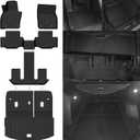 Custom Fit Floor Mats for Mazda CX90 7 Seats/Captain Seat 2024-2026 | All Weather TPE Floor Liners with Trunk Mat & Backrest Protectors | Odorless Full Set Interior Accessories