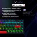 DrunkDeer G65 Rapid Trigger Mechanical Keyboard Magnetic Switch Gaming PBT Keycap RGB Wired 65% Size USB Compact Anti-Ghost Black