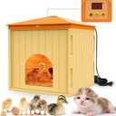 Smart Chicks Coop Heater,2026 Upgraded Chick Heater with Auto Temperature Controllers & Heat Circulating Fan, Winter Brooder House for Chicks,UL-Compliant,Safe for Bird,Little Animal