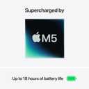 Apple 2026 MacBook Air 13-inch Laptop with M5 chip: Built for AI, 13.6-inch Liquid Retina Display, 16GB Unified Memory, 512GB SSD, 12MP Center Stage Camera, Touch ID, Wi-Fi 7; Silver