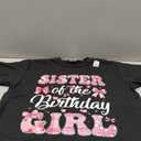 Sister of The Birthday Girl Family Pink Coquette Bow T-Shirt, Medium