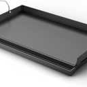 25"x16" Nonstick Cast Iron Griddle for Gas Grill - 23lb Heavy Duty - Universal Flat Top with Reinforced Ridges & High Sidewalls, Fits Gas/Charcoal Grills (Weber, Charbroil, Nexgrill)