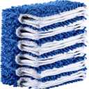 Microfiber Mop Refills, Compatible with O-Cedar Dual-Action Flip Mop, Replacement Mop Heads for Dry/Wet Use, Washable& Reusable for All Floor Cleaning(Pack of 6)