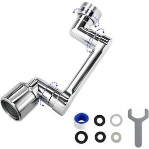 1080 Swivel Faucet Extender, Heavy Duty Rotating Sink Extension, Universal Swivel Multifunctional Robotic Arm, Rotating Splash Filter Extension Faucet Aerator for Kitchen Bathroom-1 Pcs