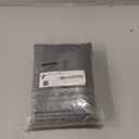 OWENIE Furman Sheer Curtains 84 inches Long for Bedroom Living Room 2 Panels Set, Light Filtering Window Curtains, Semi Transparent Voile Top Dual Rod Pocket, Grey, 40Wx84L inch, Total 84 Inches Width (Charcoal Gray)