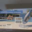 UIRWAY V3 Cordless Pool Vacuum for Above Ground Pools, Upgraded 26.5 GPM Powerful Suction, IPX8 Handheld Rechargeable Cleaner 2 Vacuum Heads & 4 Filter Bags, 1H Runtime, Portable for Inground Pools