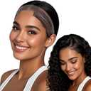 Cospack Wig Grip Band Women: Adjustable Silicone Non-Slip Wig Gripper with Middle Lace Part & Ear Cut Outs Secure Fit Breathable No-Headache for Wigs Chemo Cosplay Sports Daily Wear (Brown)