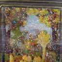 12.5'' Fall Snow Globe Lantern - Scarecrow and Turkey Lighted Water Lantern with Swirling Glitter Fall Decorations for Home, Thanksgiving, Autumn Harvest Fall Decor