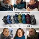 SNUGL Travel Pillow Neck Pillow Airplane, Travel Pillows for Airplanes, Neck Pillows Memory Foam Road Trip Essentials for Adults Traveling Essentials - Gifts for Travelers Men & Women