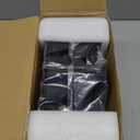 Richboom Acrylic Coffee Cup and Lid Storage Organizer Holder, 2 Compartments, Black