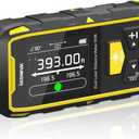 IKOVWUK Dual Laser Measuring Tool, 393FT/120M Bilateral Laser Distance Meter 6 Unit Switching, Rechargeable Digital Laser Measure with Backlit LCD Display, Angle Sensor, Multiple Measure Mode