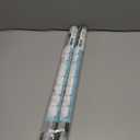 2 x Coavas Decorative Window Privacy Film, Heat Control Sun Blocking Stained Glass Window Film, Floral Design Static Cling, Non Adhesive Windows Tint for Bathroom Front Door(Vinyl, 17.5" x 78.7 ") (Frosted)