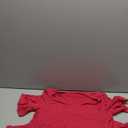 ANRABESS Womens 2024 Trendy Dress Summer Beach V Neck Ruffle Short Sleeve Tiered Babydoll Loose A Line Mini Short Dresses with Pockets Spring Fashion Cute Casual Travel Oufits A747 meihong L Rose