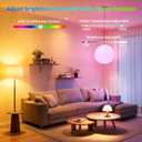 I-SHUNFA Smart G9 RGBCW LED Bulbs, App & Remote Control, AC 120V, 2700K-6500K + 16M Colors, Dimmable 1%-100%, 4W 400LM, Music Sync, Timer (3 Pack with Remote)