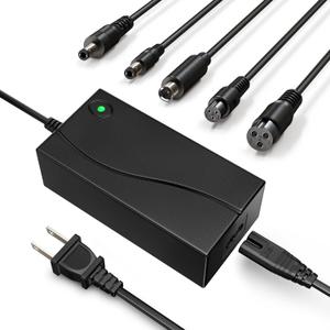 42V 2A Charger Replacement for 36V Electric Scooter Batteries,with DC 5.5mm,3 Prong,RCA Universal Compatible with Gotrax Swagtron Brid Segway Ninebot Xiaomi-5 Converter Interfaces